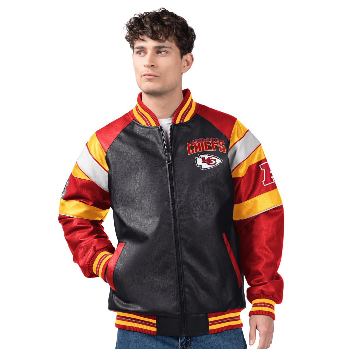 Officially Licensed NFL by Carl Banks Faux Leather Jacket